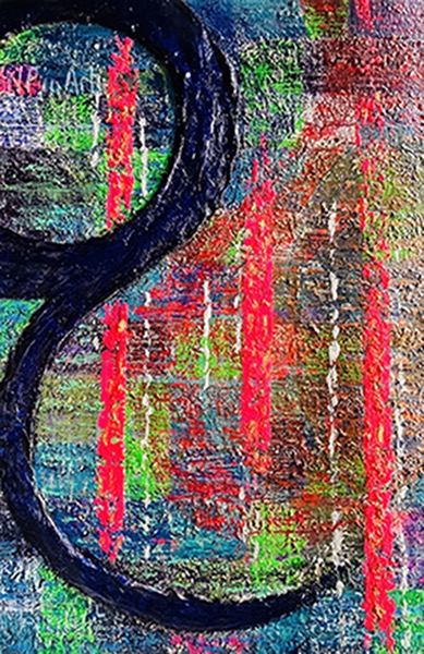 NFinArt ABSTRACTION GÉOMÉTRIQUE  2023 90*60